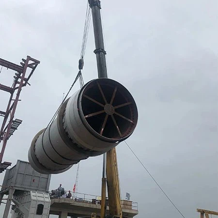 Rotačná pec na spaľovňu nebezpečného tuhého odpadu